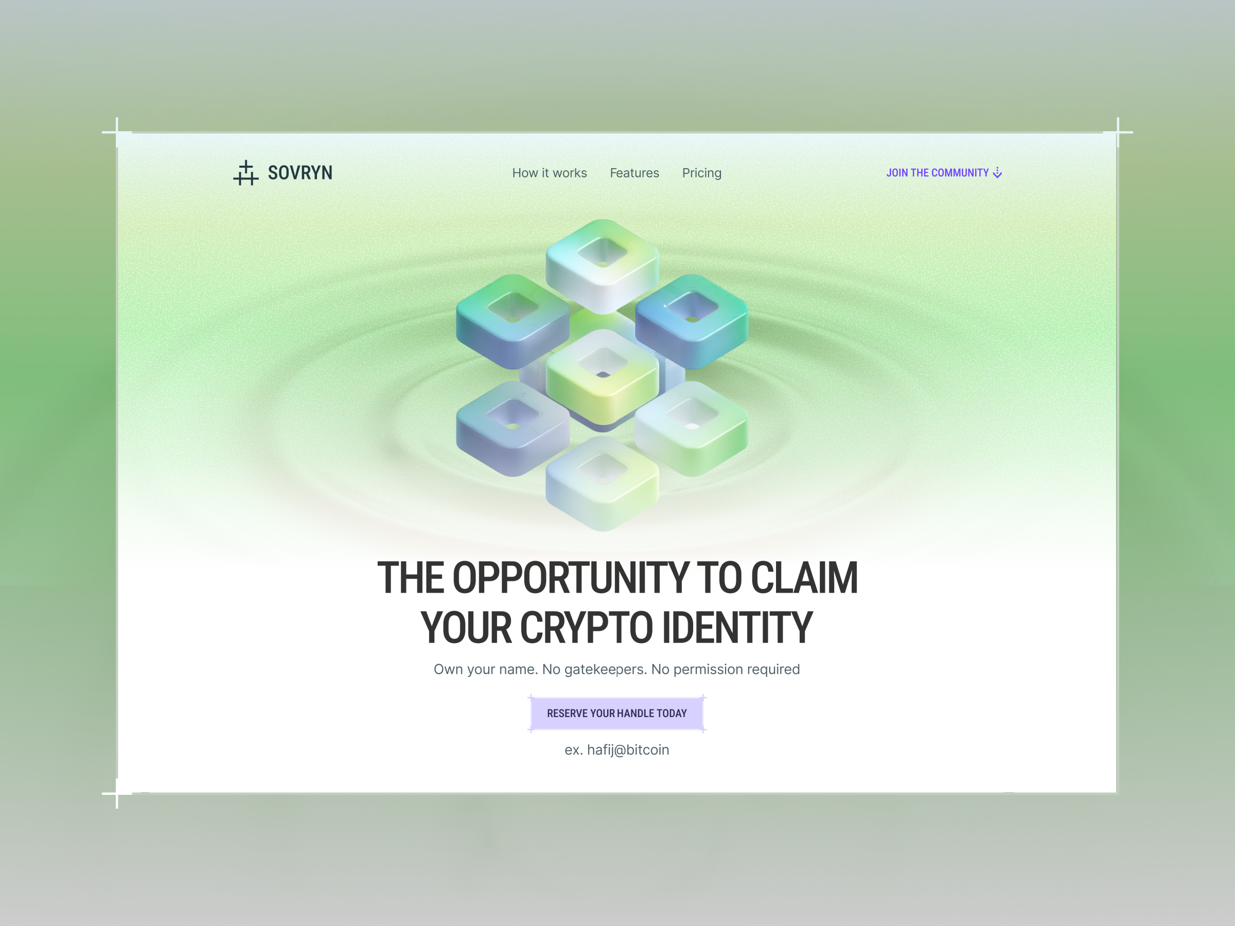 Example of Crypto Landing Page