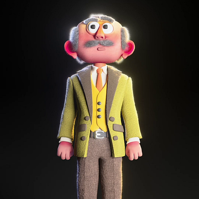 headteacher 3d animation c4d character characterdesign concept design graphic design headteacher illustration motion graphics mustage