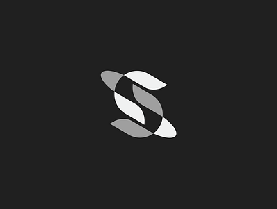 Space + S art branding concept double meaning letter lettermark logo mark music planet planet logo roxana niculescu s s letter space space themed