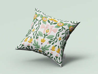 Botanical Decorative Pattern — Eternal Summer botanical botanical illustration botanical pattern cute illustration digital botanical pattern digital illustration graphic design hand drawn pattern illustration textile textile design wallpaper wallpaper design