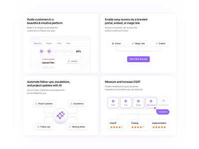 Bento Grid - Sero.so ai b2b bento grid light theme minimal onboarding purple sero.so ui ux white yc ycombinator