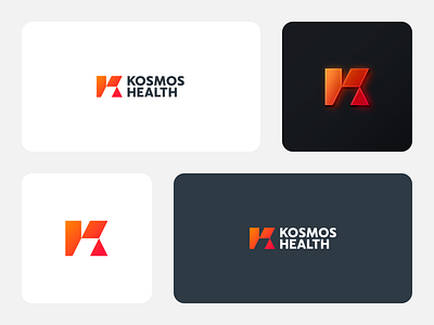 Kosmos Health Logo branding graphic design logo