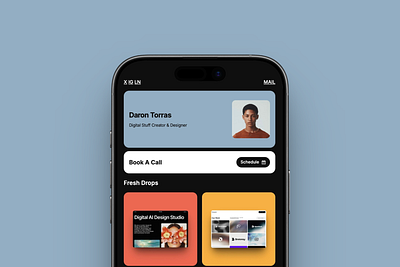 LNKO – Link in Bio Carrd Template [FREE] bold branding carrd carrd template design designer free template link in bio minimal modern personal page template ui webdesign