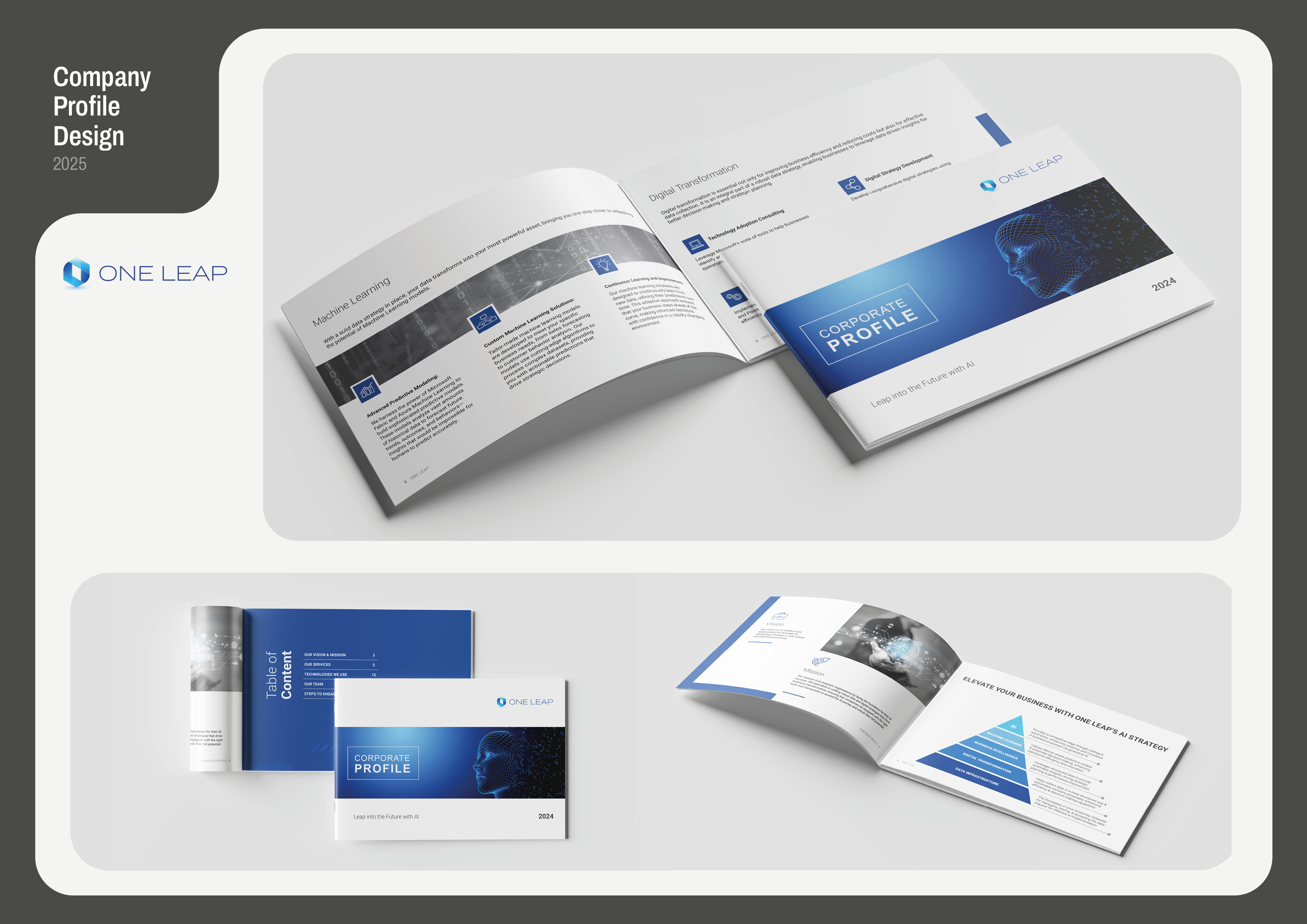 Company profile brochure design brochure brochure design company profile graphic design landscape brochure layout design start up technology