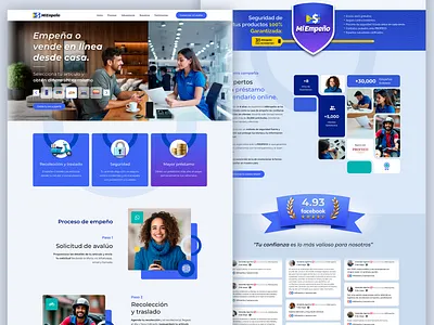 Mi Empeño Website design diseño product ui ux web website