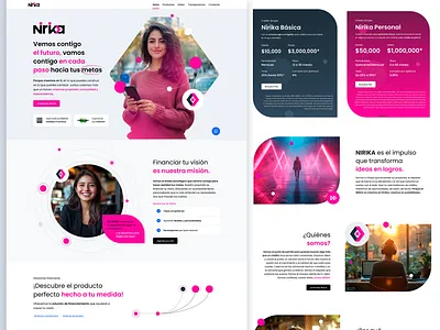 Website Niri design diseño figma product ui ux website