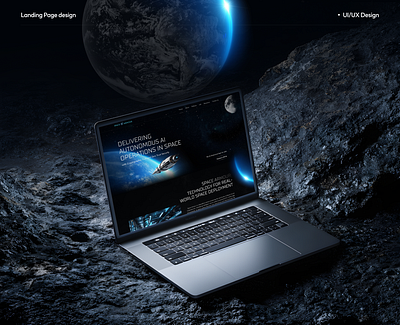 AI Operation in Space Website Design & Development figma landing page ui design uiux web design website website design