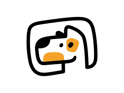 Chat Dog Logo animal brand branding chat dog flat for sale logo mark nagual design pet simple