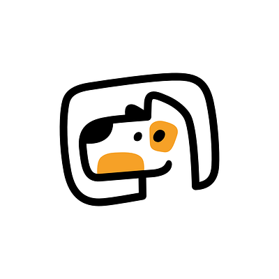 Chat Dog Logo animal brand branding chat dog flat for sale logo mark nagual design pet simple
