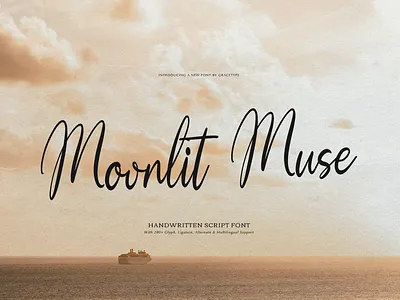 Moonlit Muse | Handwritten Script Font feminine
