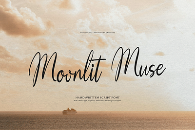 Moonlit Muse | Handwritten Script Font feminine
