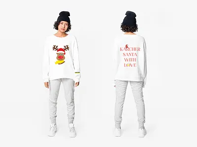 New year's merch for Karcher branding design graphic design karcher logo merch print sweatshirt typography