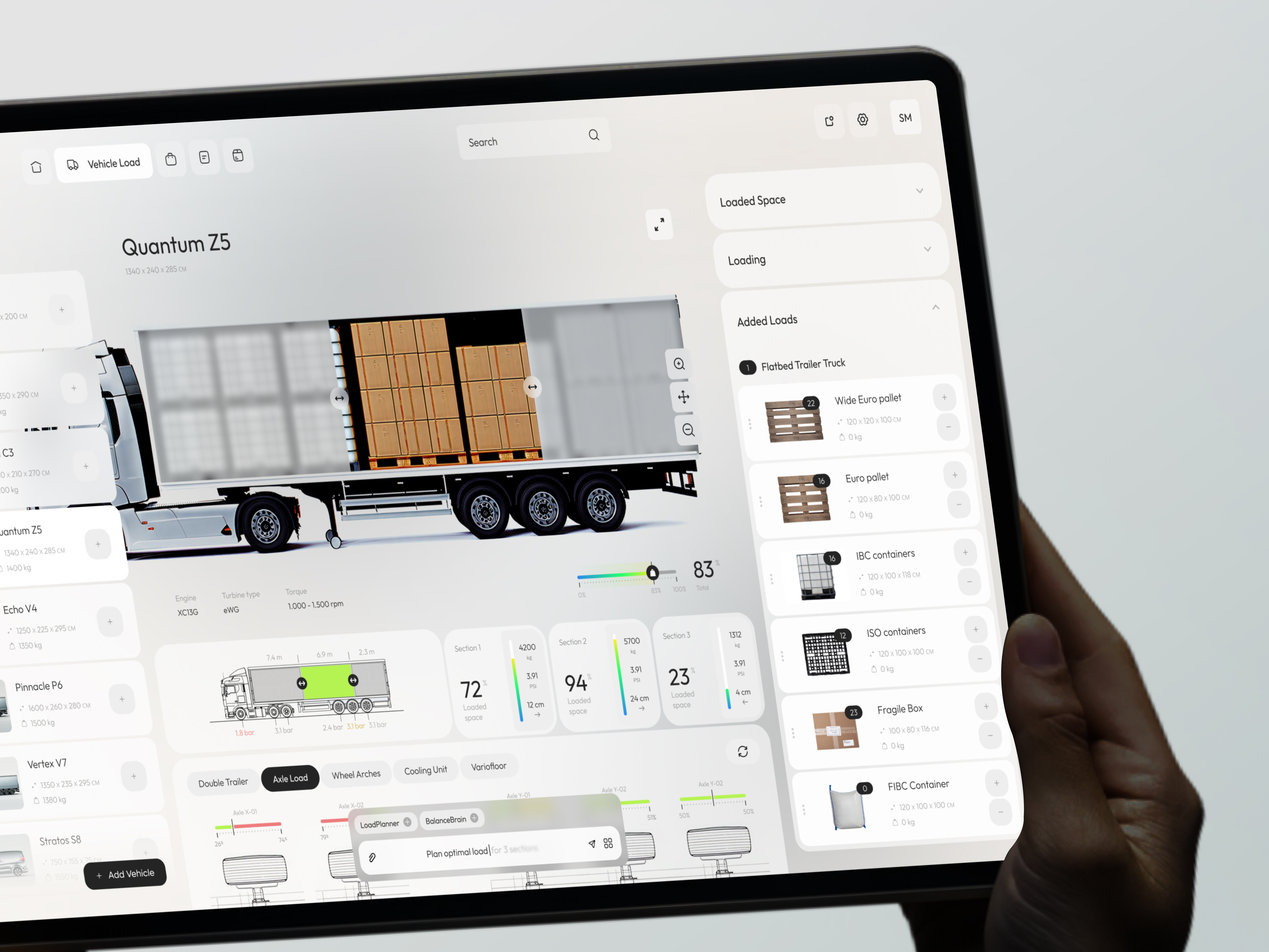 Moverta TMS – Logistics Management Dashboard ai app app design b2b business crm design interface logistics product saas software tms tracking truck ui ux uxdesign web web app