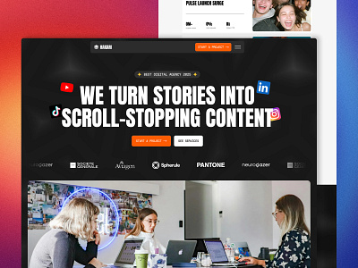 Hikari Content Marketing Agency | Rebuild In Webflow agency website branding content marketing content marketing agnecy design figma graphic design illustration logo marketing agency ui uiux ux web design