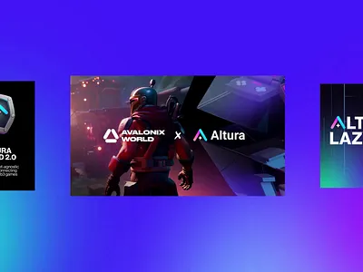 AI Landing page web design web3 gaming brand kit ✦ Altura ai animation design interaction landing page motion graphics service site startup ui ux web design website