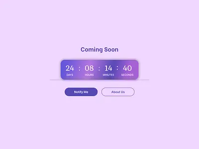 Daily UI #014 | Countdown Timer appdesign appui cleandesign countdowntimer dailyui design figmadesign minimalui time timer ui uidesign