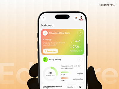 Educare- EdTech Mobile App | Potential 3d animation app branding mobile app ui ux ux design