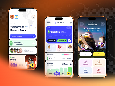 Nomad Crypto Banking app banking card crypto ecosystem finance fintech mobile nomad wonderers