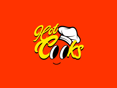 Hot Cooks - Logo design character chef logo cook graphic designer identity identity designer illustrator logo logodesign logotipo logotype mascot minimal modern logo professional logo restaruant restaurant branding restaurant logo design typography logo design vector