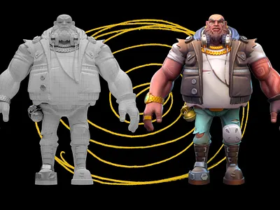Stylized 3D Character | Mesh & Textured View 3d artist 3d modeling character design character modeling game art mobile game stylized 3d character stylized game art