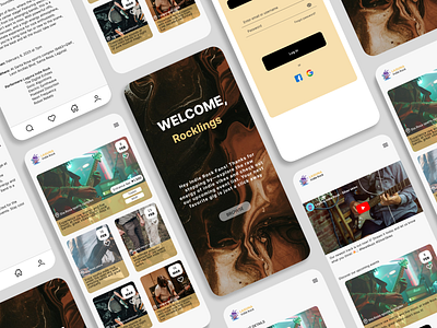 Mobile Band Website freelance mobiledesign ui websitedesign