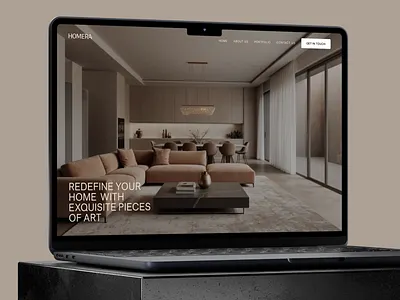 Homera Casestudy ai ai image generation ai video branding furniture interior ui web design