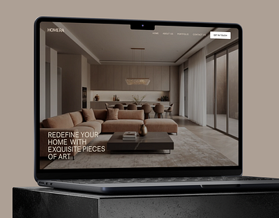 Homera Casestudy ai ai image generation ai video branding furniture interior ui web design