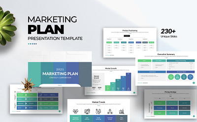 Marketing Plan Presentation Template analysis business chart clean corporate creative deck financial infographic layout marketing minimal modern pitch plan planning presentation slide strategy template