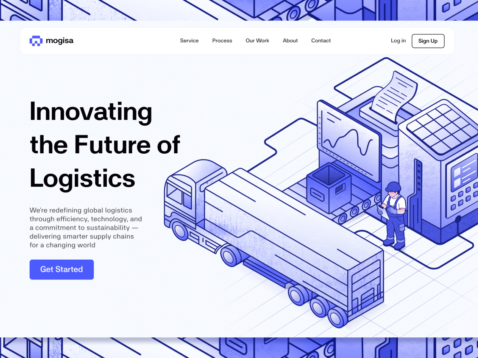 Example of Logistics Isometric Illustration 🚚✨
