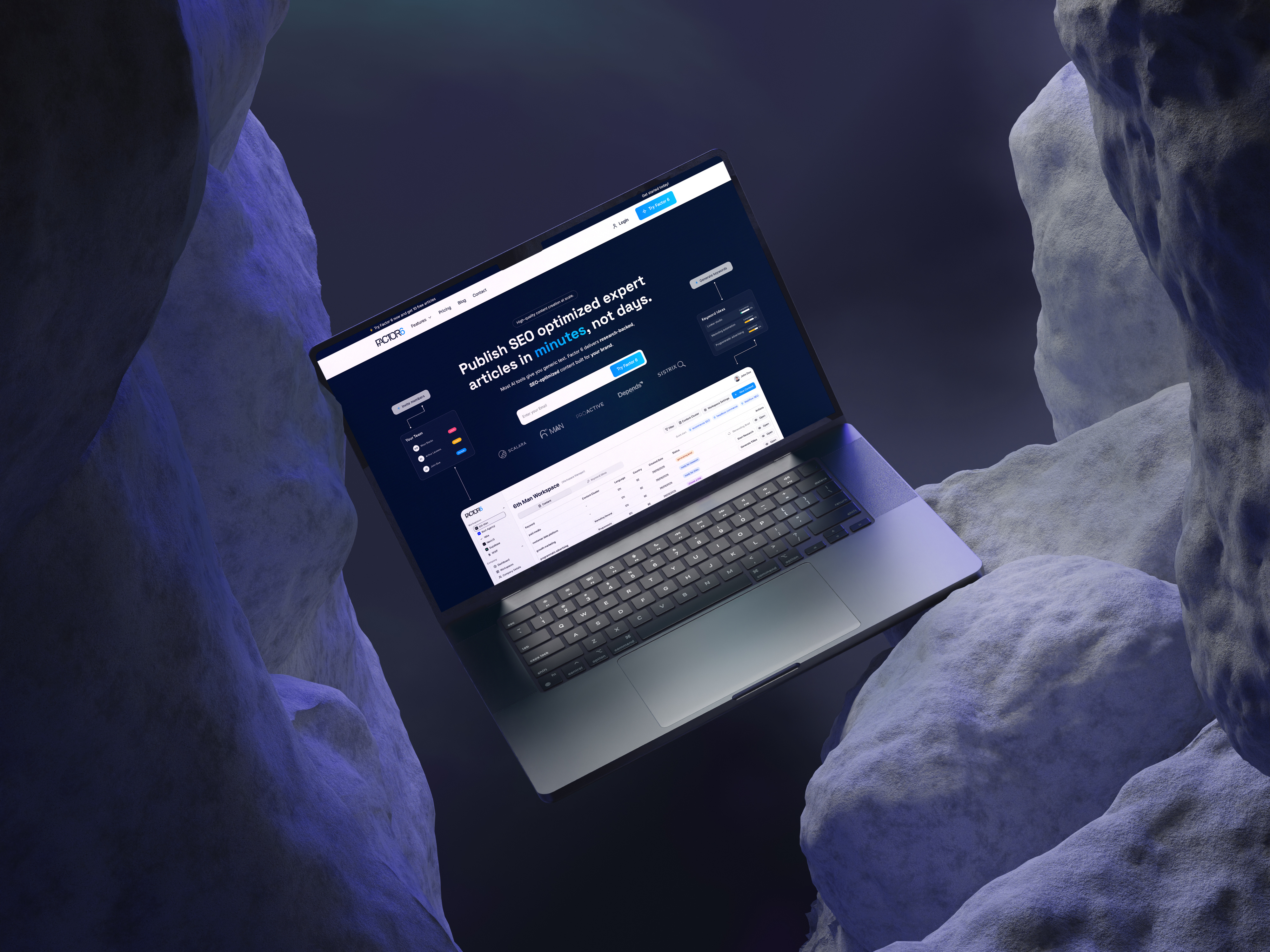 Example of Landingpage Design & Development