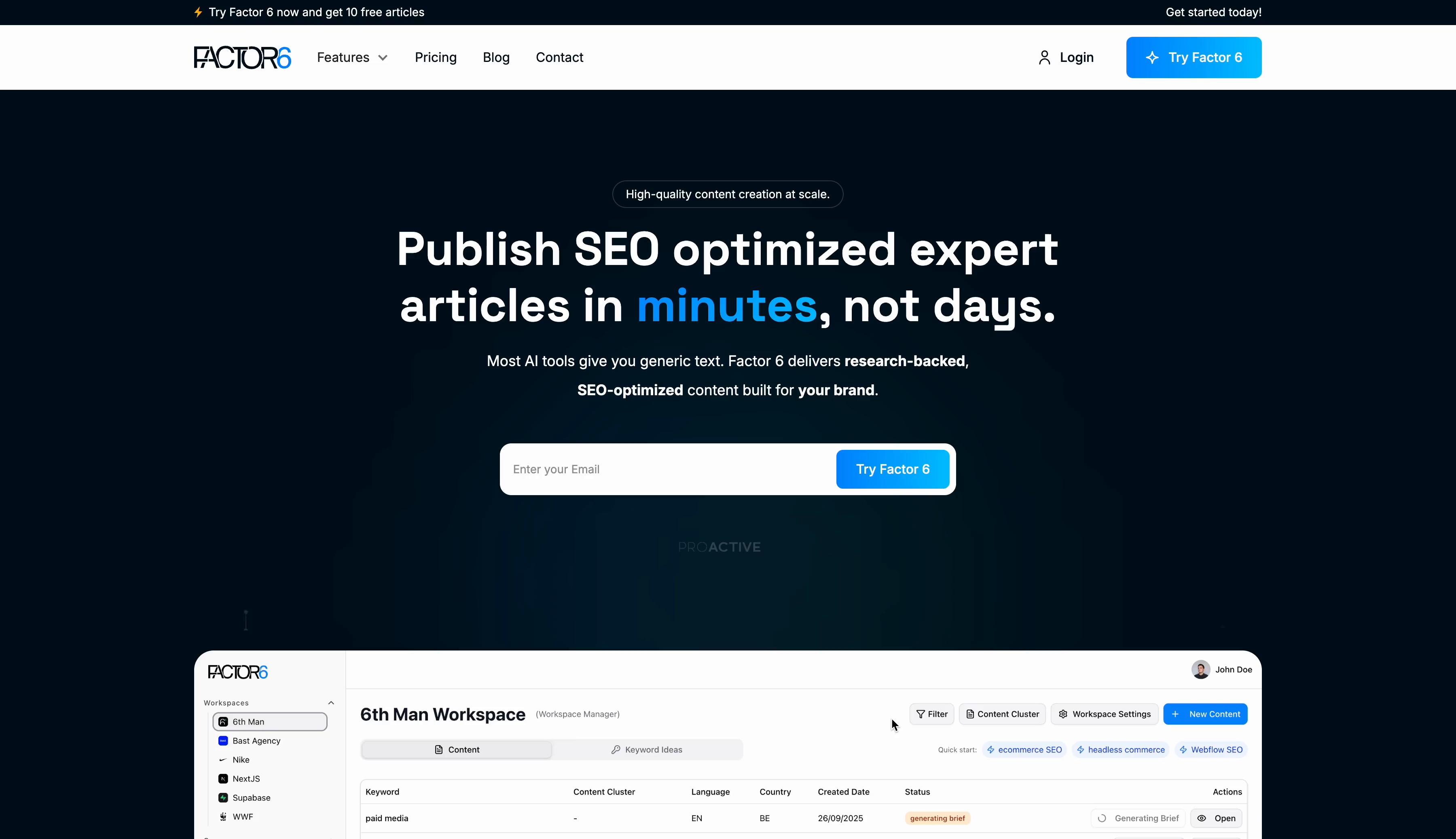 Example of Landingpage Design & Development