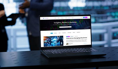 MindRipple AI Blog Landing Page ai ai landing page analytics beautiful landing page bloge page crypto interface landing page light mindrippl saas software tools ui ux