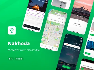 Designing an AI-Powered Travel Companion - Nakhoda Case study app design case study farsi itinerary mobile app persian planner product design rtl travel trip planner ui ux
