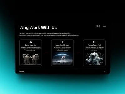 "Why Work With Us” Slide | Pitch Deck & B2B Presentation partnership deck