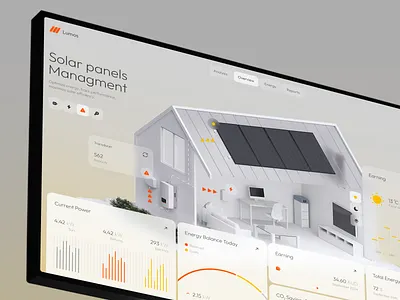 Lumos - Energy Management Dashboard ai app b2b business crm dashboard design ecology energy interface platform product renewable saas software solar ui ux web web app