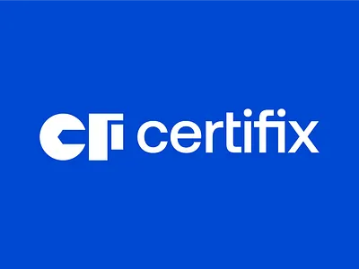 Certifix. bold certifix construction fasteners logo mark monogram screw