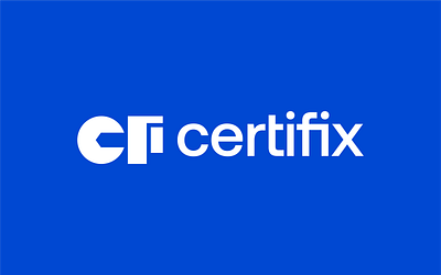 Certifix. bold certifix construction fasteners logo mark monogram screw