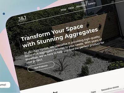 J & J aggregates - Website design (one pager on framer) framer one pager onepager web design webdesign webflow website website build
