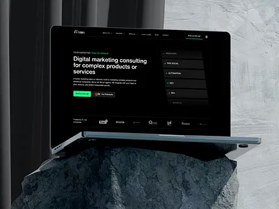 Marketing agency website design | Webflow development agency webdesign agency website belgian belgium clean design custom animations design graphic design landing page marketing agency ui webdesign website design website for agency