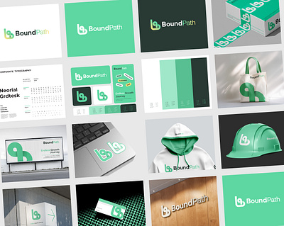 BoundPath Logo & Branding, brand identity design concepts brand identity designer branding business logo company branding corporate branding creative logo freelance logo design identity design lettering logo logo branding logo and branding logo mark logo symbol modern b logo modern branding monogram print startup branding visual identity design