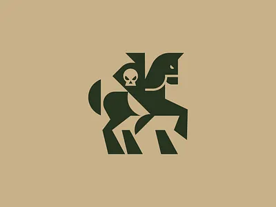 The Headless Horseman brand branding design graphic design halloween logo logodesign logomark logos