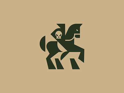 The Headless Horseman brand branding design graphic design halloween logo logodesign logomark logos