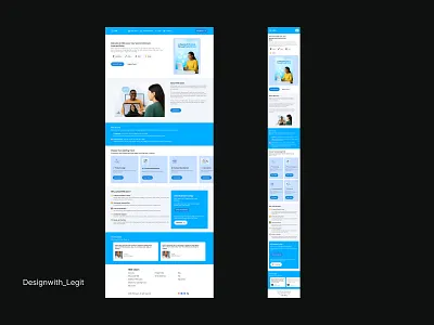 A Web Page Design + Responsive View- HNG Learn app dashboard design illustration inventory landing page mobile app mobile app design research ui user interface web app web app design web design