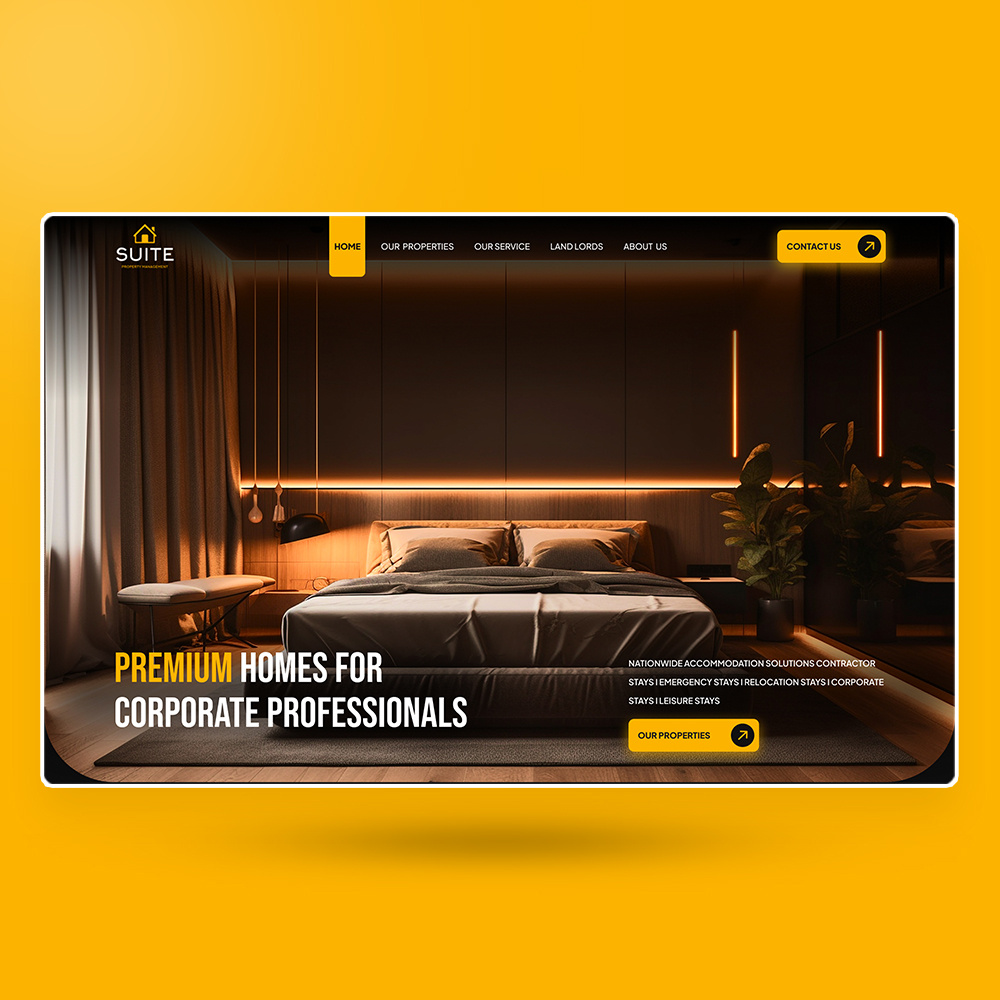 Suite property management website Design adobe photoshop app branding design elementor figma graphic design html illustration landing page logo ui uiux vector web web design website website design website wordpress wordpress