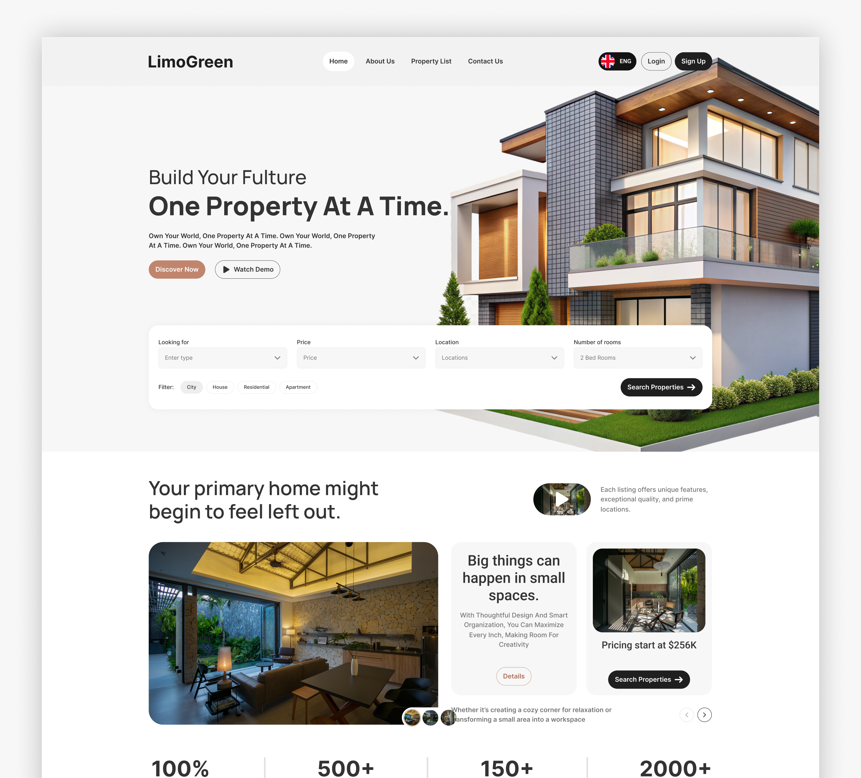 Real Estate Web | UI Design real estate ui ux web design