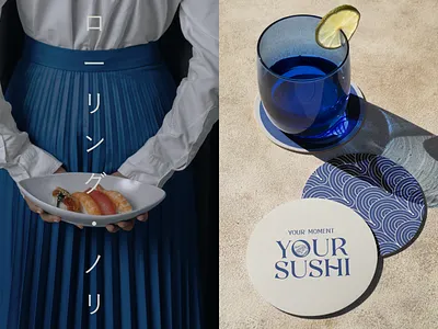 Rolling Nori - sushi restaurant visual identity aesthetic brand brand identity branding design elegant graphic design logo logo design logo designer logodesign logotype luxury minimalism minimalistic modern premium restaurant sushi bar