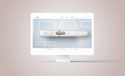 IQOS : Website Concept design device digital hero interactive interface iqos product tobacco ui website