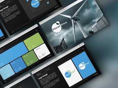 Planet Price Brand Guidelines - Sustainable & Minimal Branding brand brand book brand guide brand identity brand manual branding corporate identity eco graphic design icon logo minimal style guide sustainable ui ux video vintage visual identity wordmark