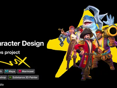 3D Game Design — Stylized 3D Character Design | 3D Game Art 3d art 3d character design character modeling game art game art studio stylized game characters