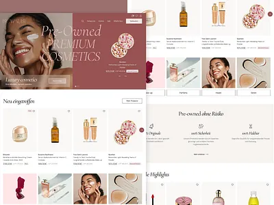 Revouri – Luxury Beauty Marketplace Redefined beauty cosmetics dashboard design ecommerce female femaledriven luxury luxurybrands marketplace minimaldesign productdesign ui webdesign